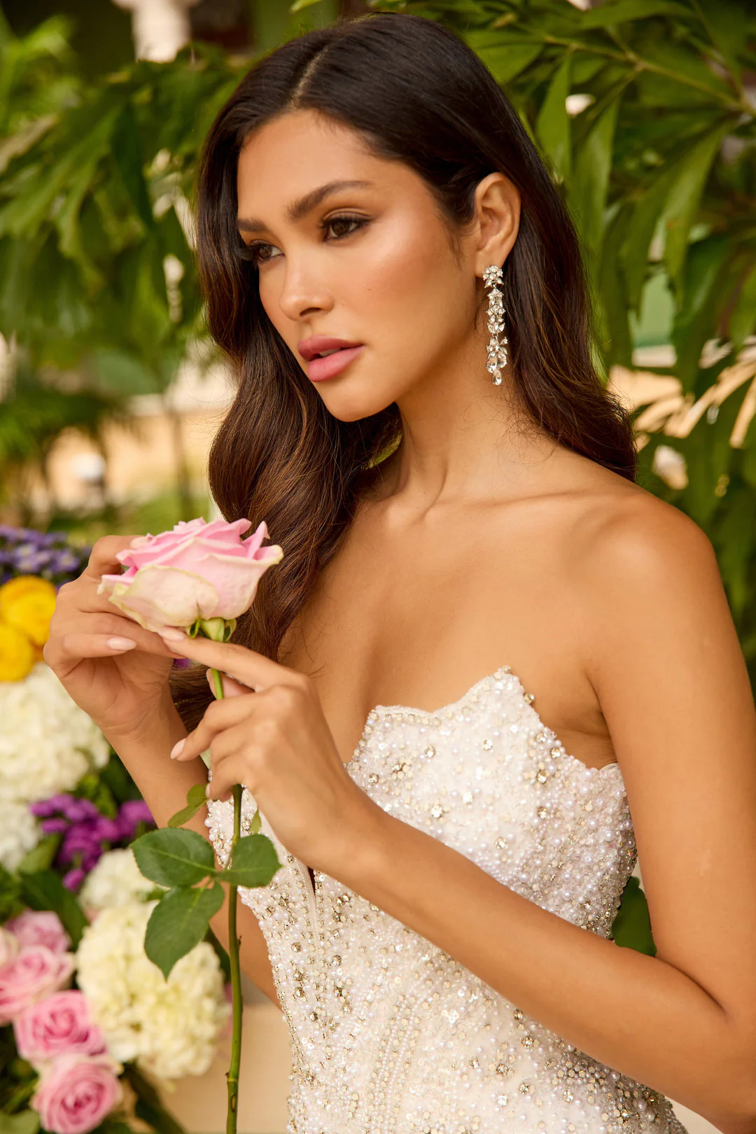47244 - Ava Presley - Strapless Beaded Evening Gown - Image 6