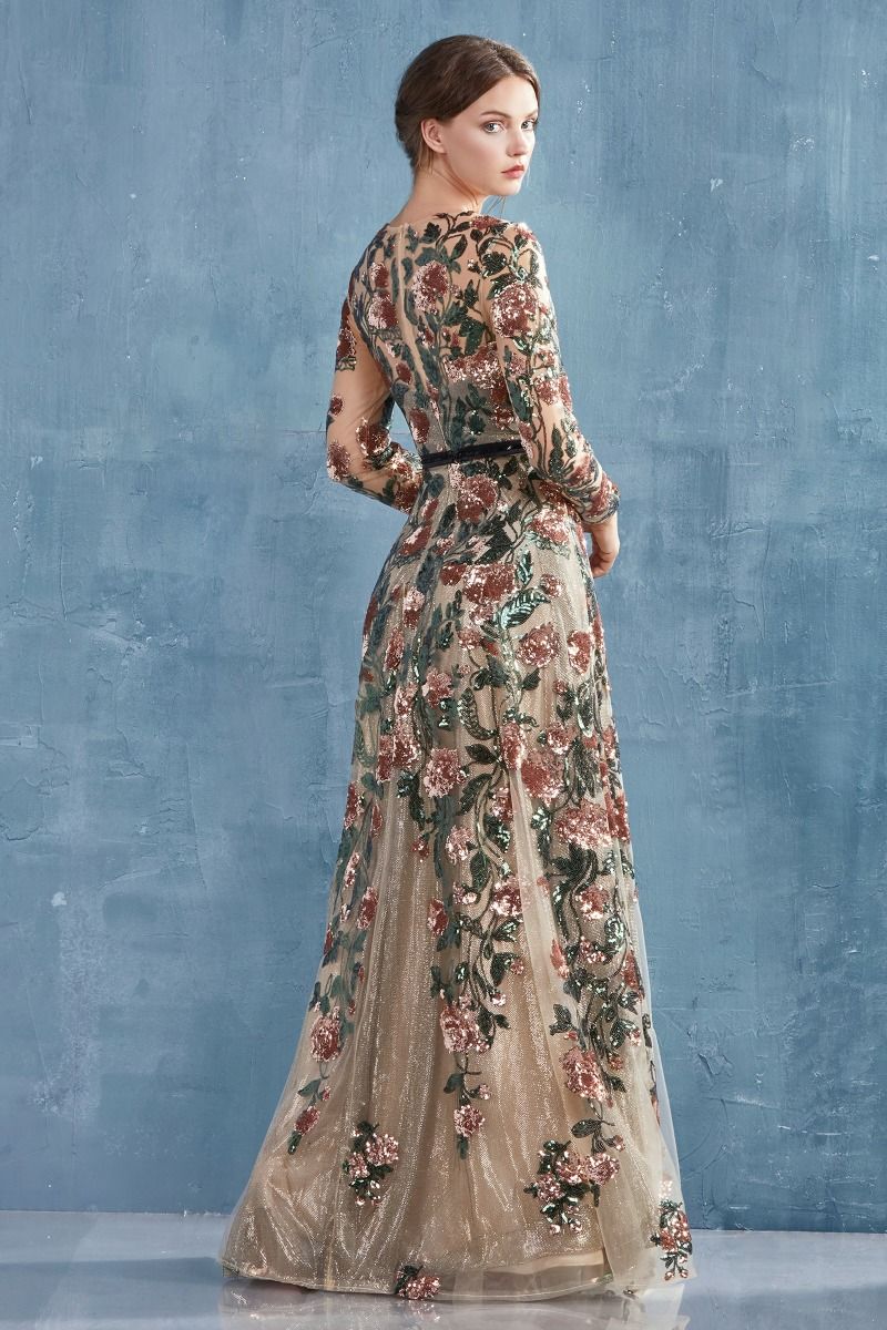 A0926 - Savannah Sequin Gown - Andrea & Leo - Image 5