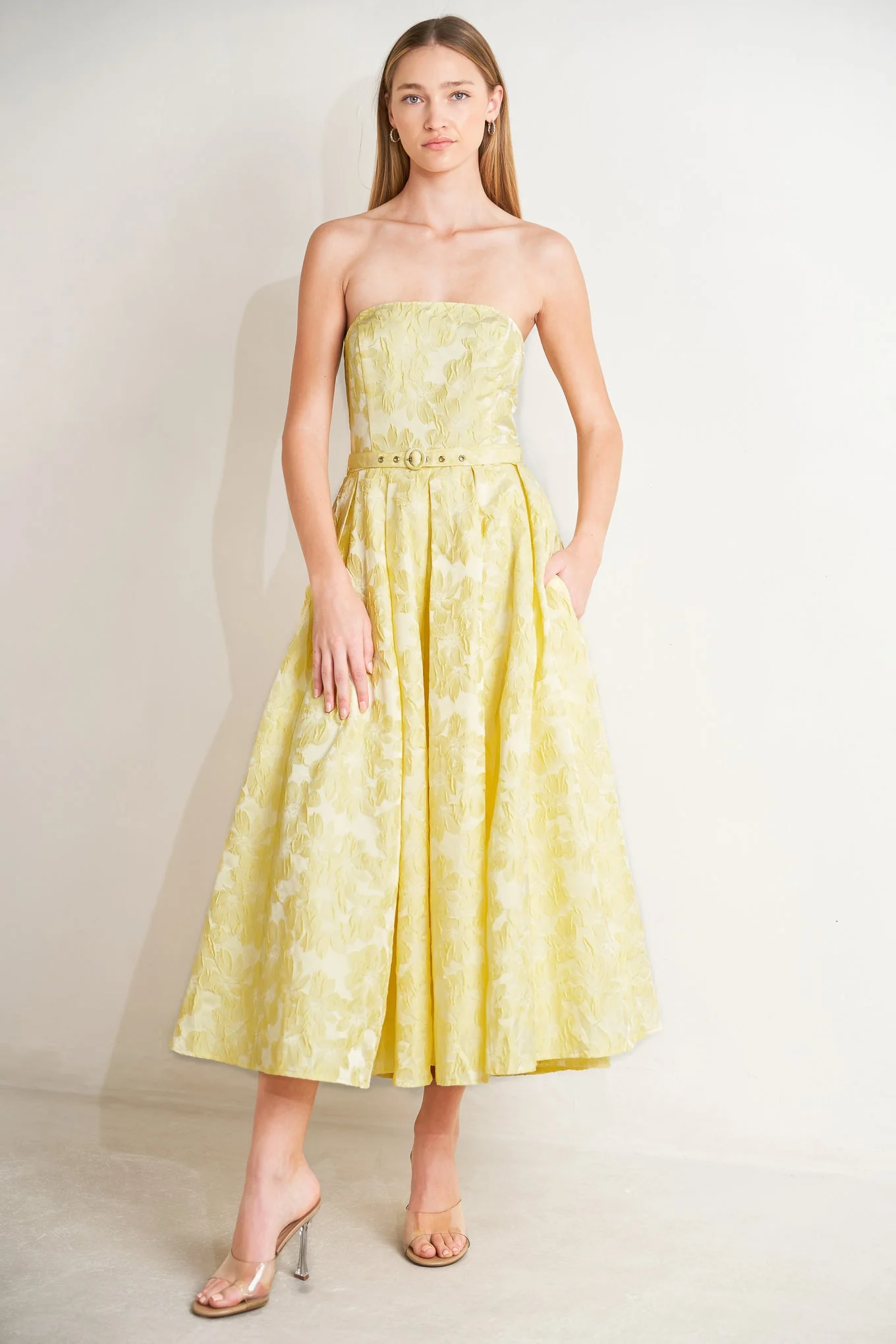 BUTTERCUP BLOOM LEMON YELLOW MIDI DRESS- FINAL SALE - Image 6