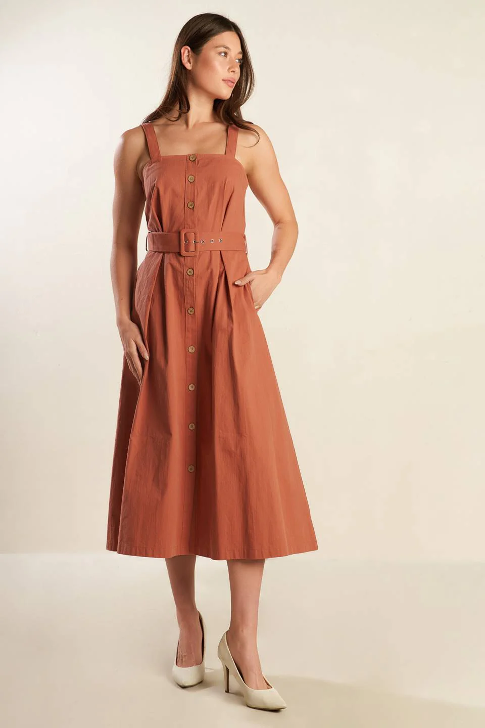 CALIFORNIA DREAMING BUTTON DOWN DRESS - Image 3