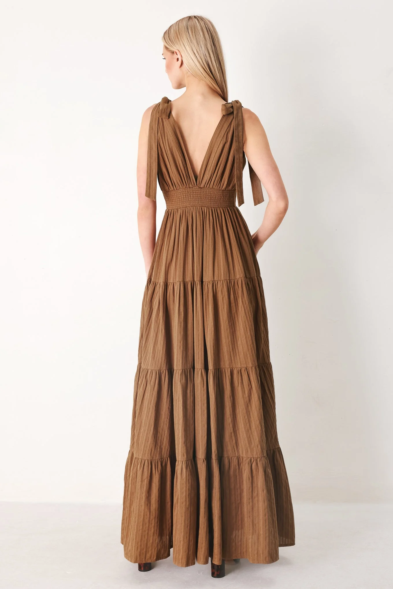 CALM BEAUTY BROWN MAXI DRESS - Image 7