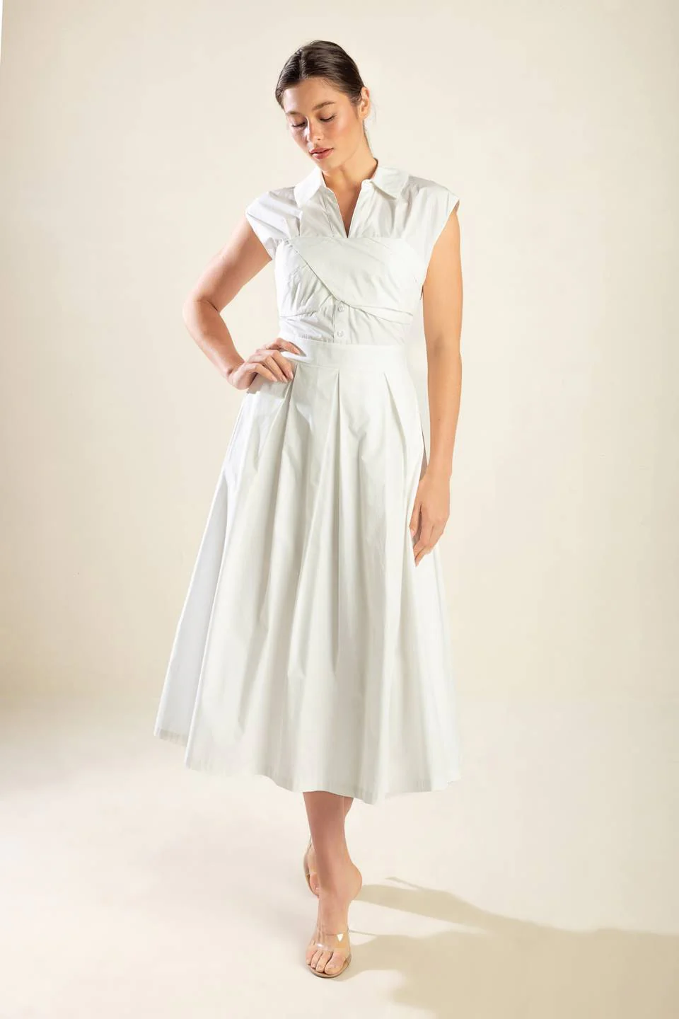 DREAMY IMPRESSION MIDI DRESS