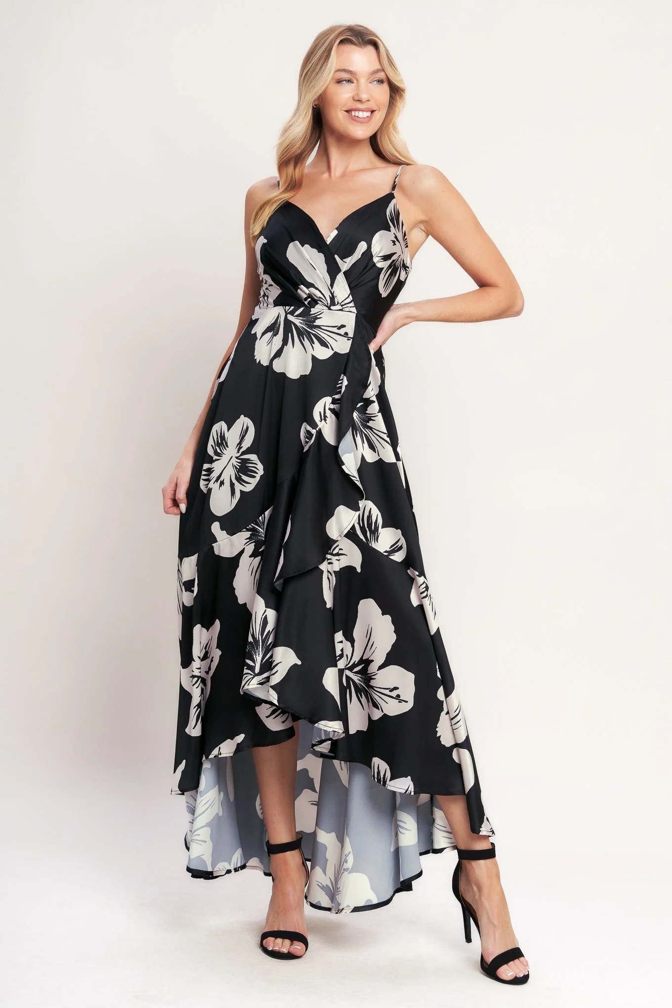 ETERNAL FLORA BLACK MAXI DRESS - FINAL SALE - Image 5