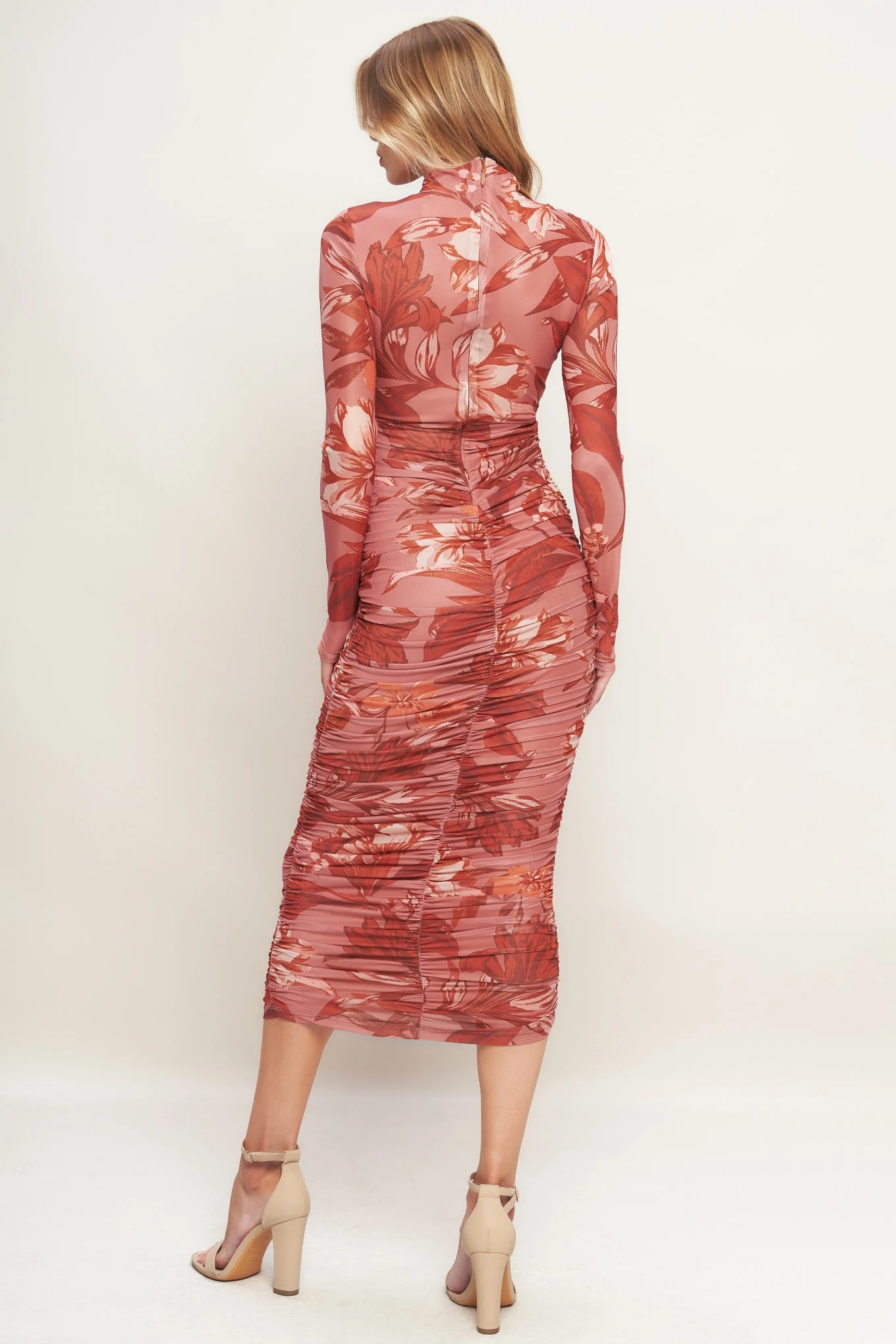 Size Small, INSTA WORTHY SIENNA POWER MESH MIDI DRESS - FINAL SALE - Image 2