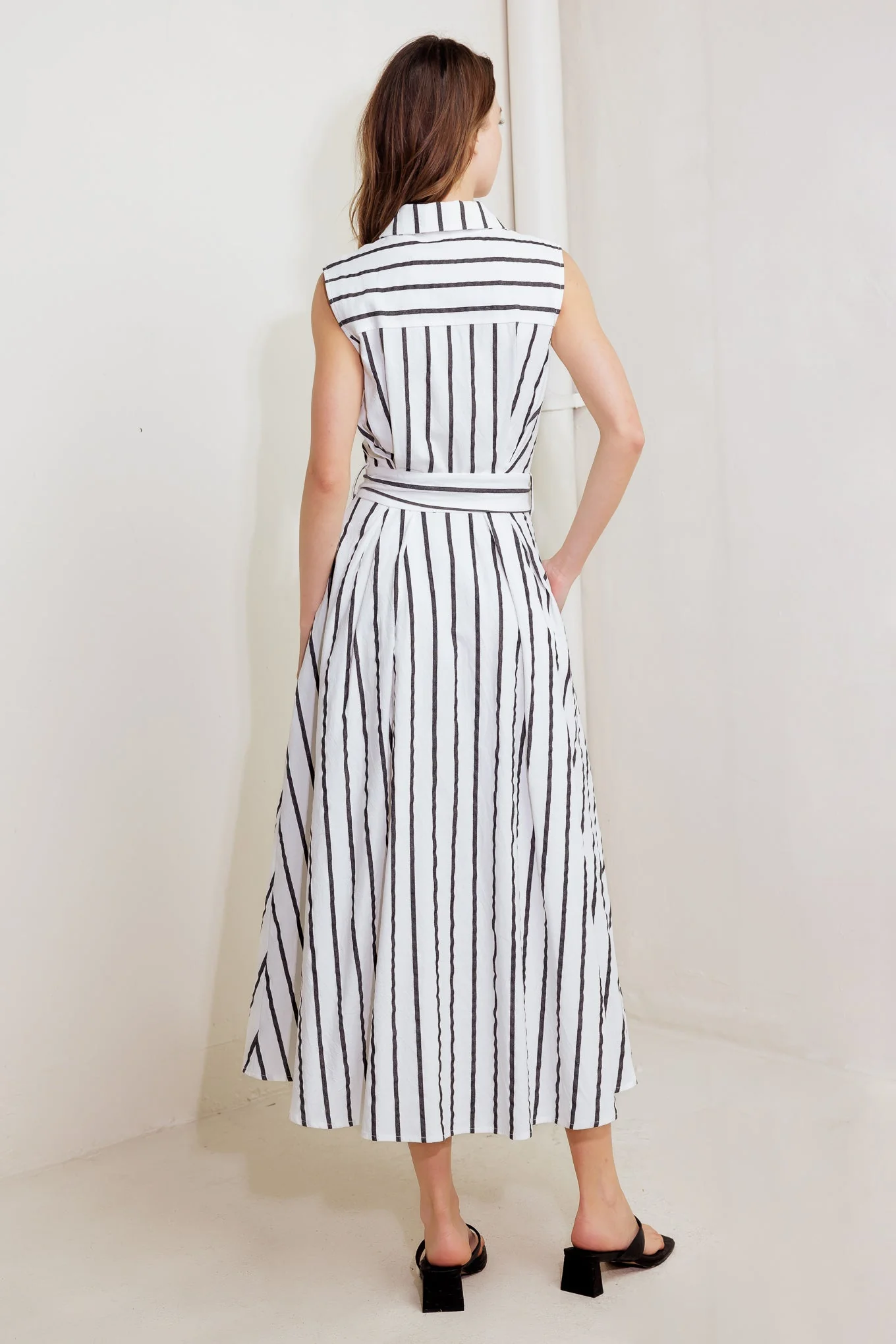 LEXINGTON STRIPE MIDI DRESS - Image 2