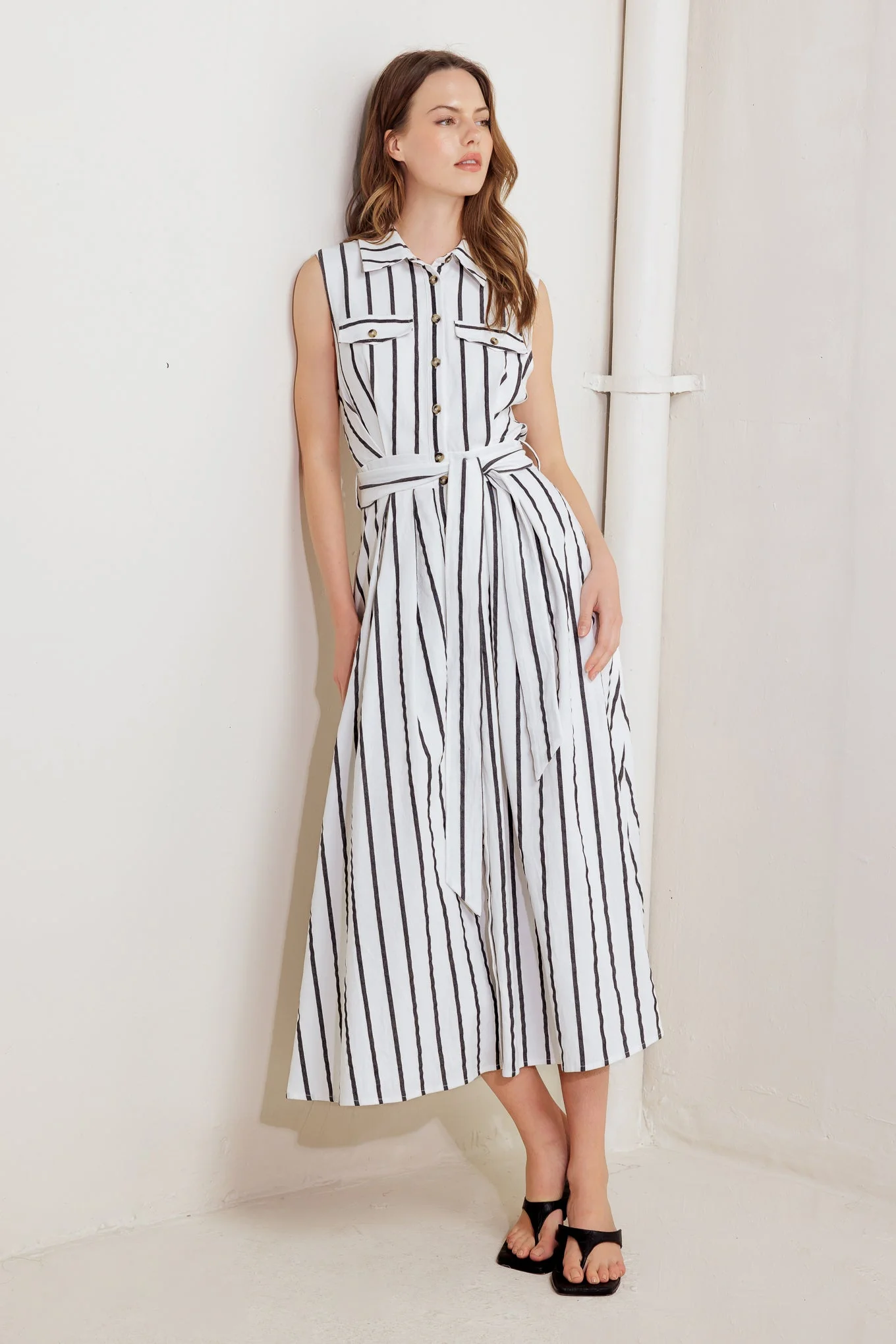LEXINGTON STRIPE MIDI DRESS - Image 5