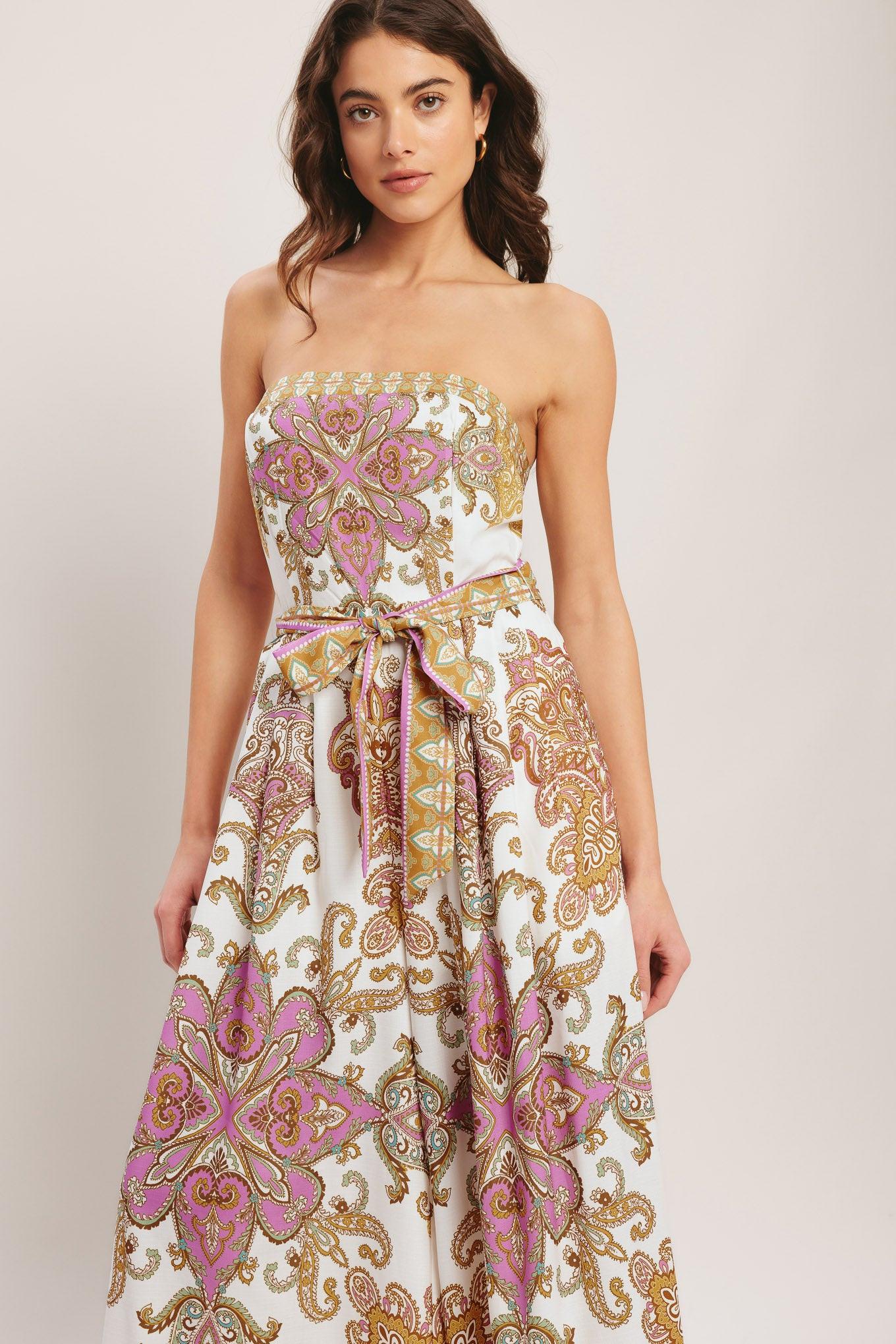 MEDITERRANEAN DREAM STRAPLESS JUMPSUIT - Image 4