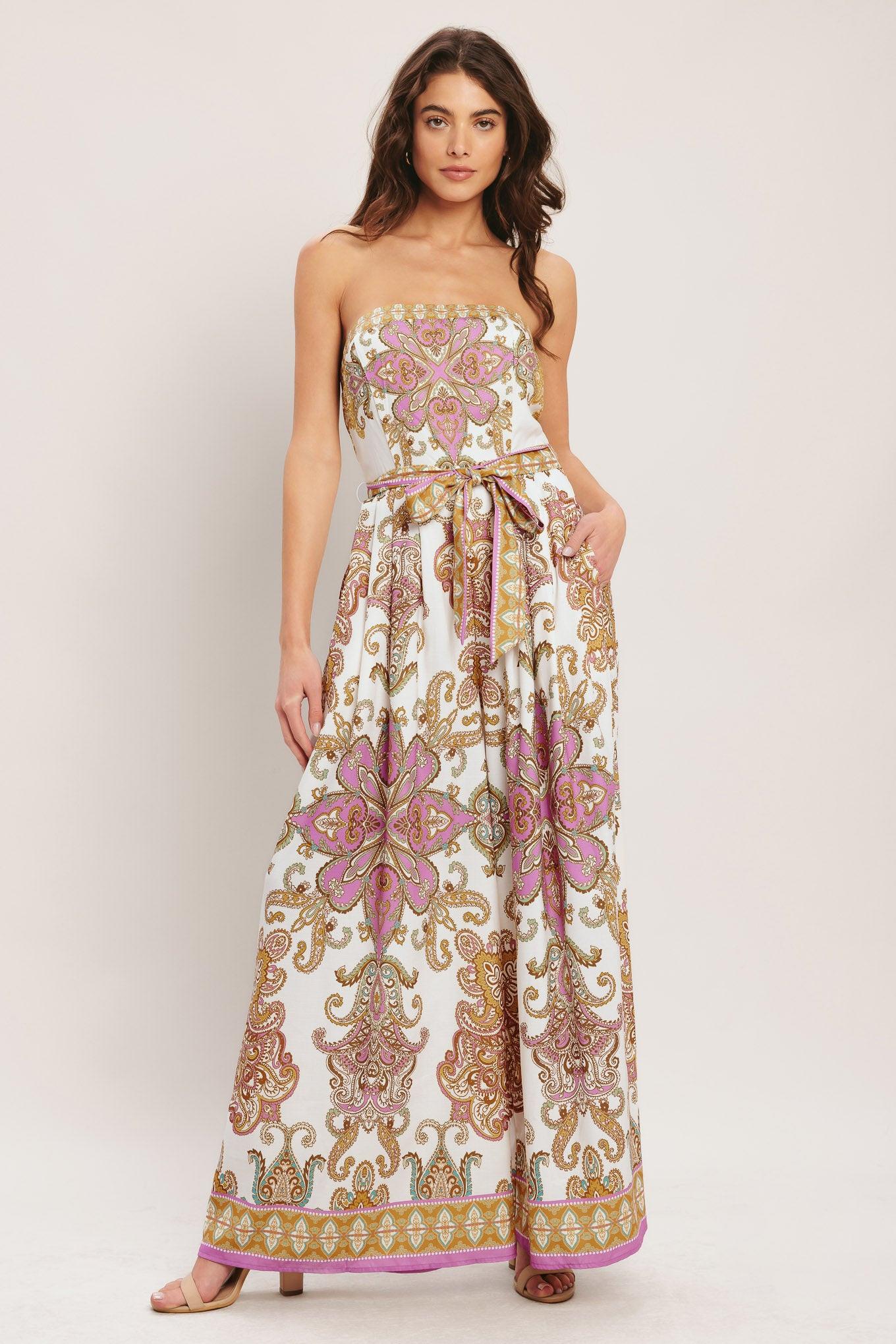 MEDITERRANEAN DREAM STRAPLESS JUMPSUIT - Image 5