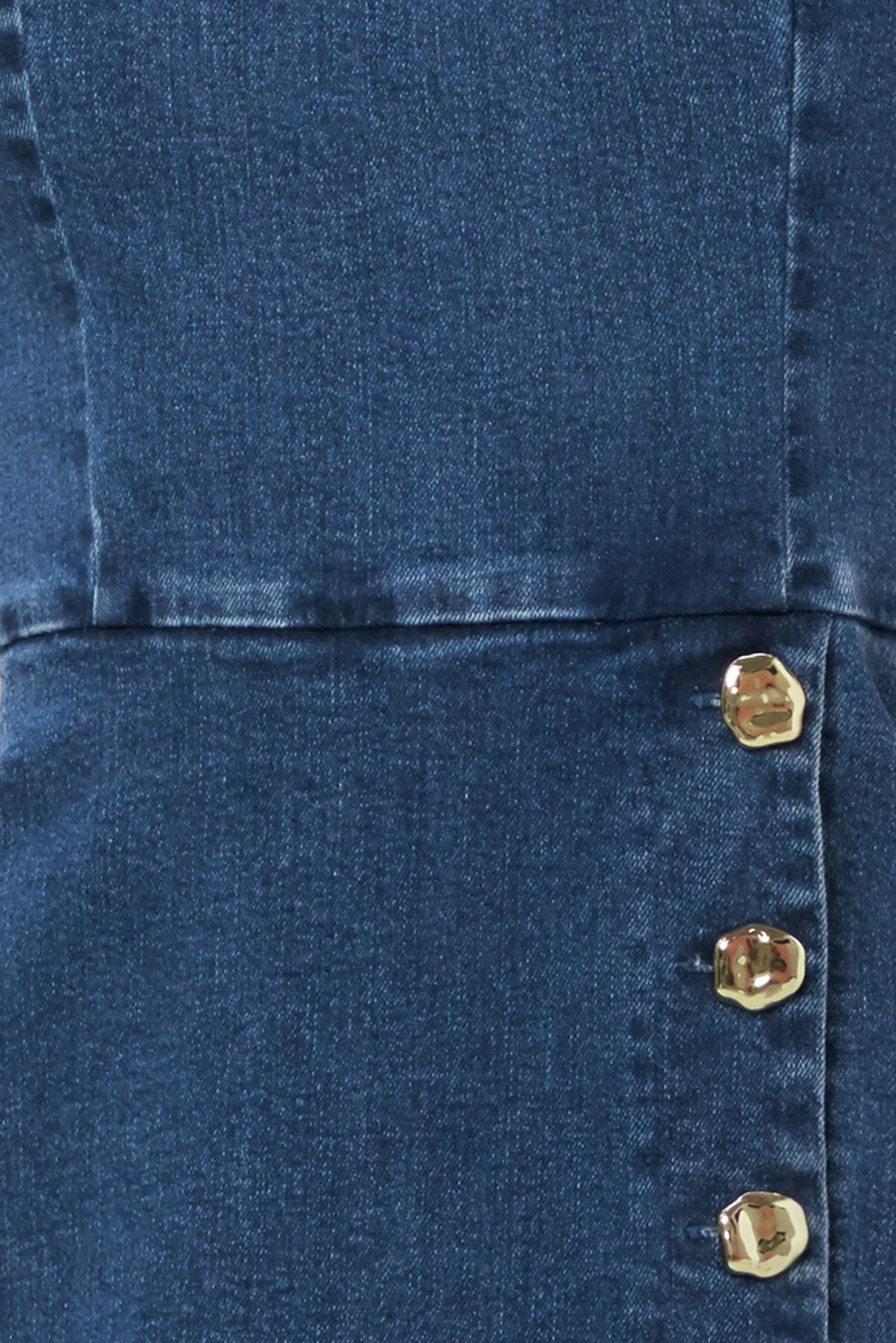 MIDNIGHT DENIM SKORT ROMPER - Image 7