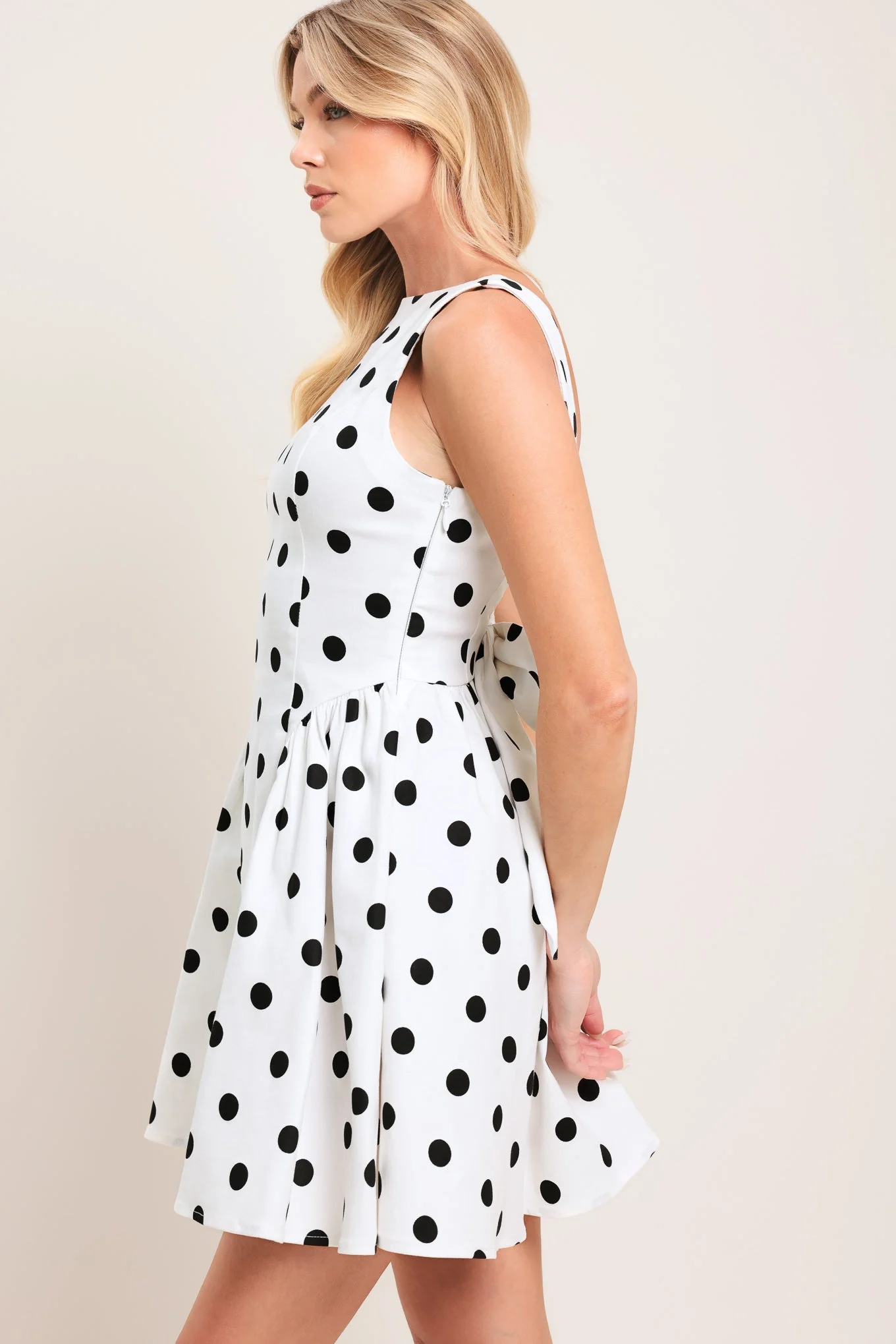 SPOTLIGHT LOVE POLKA DOT MINI DRESS - Image 5