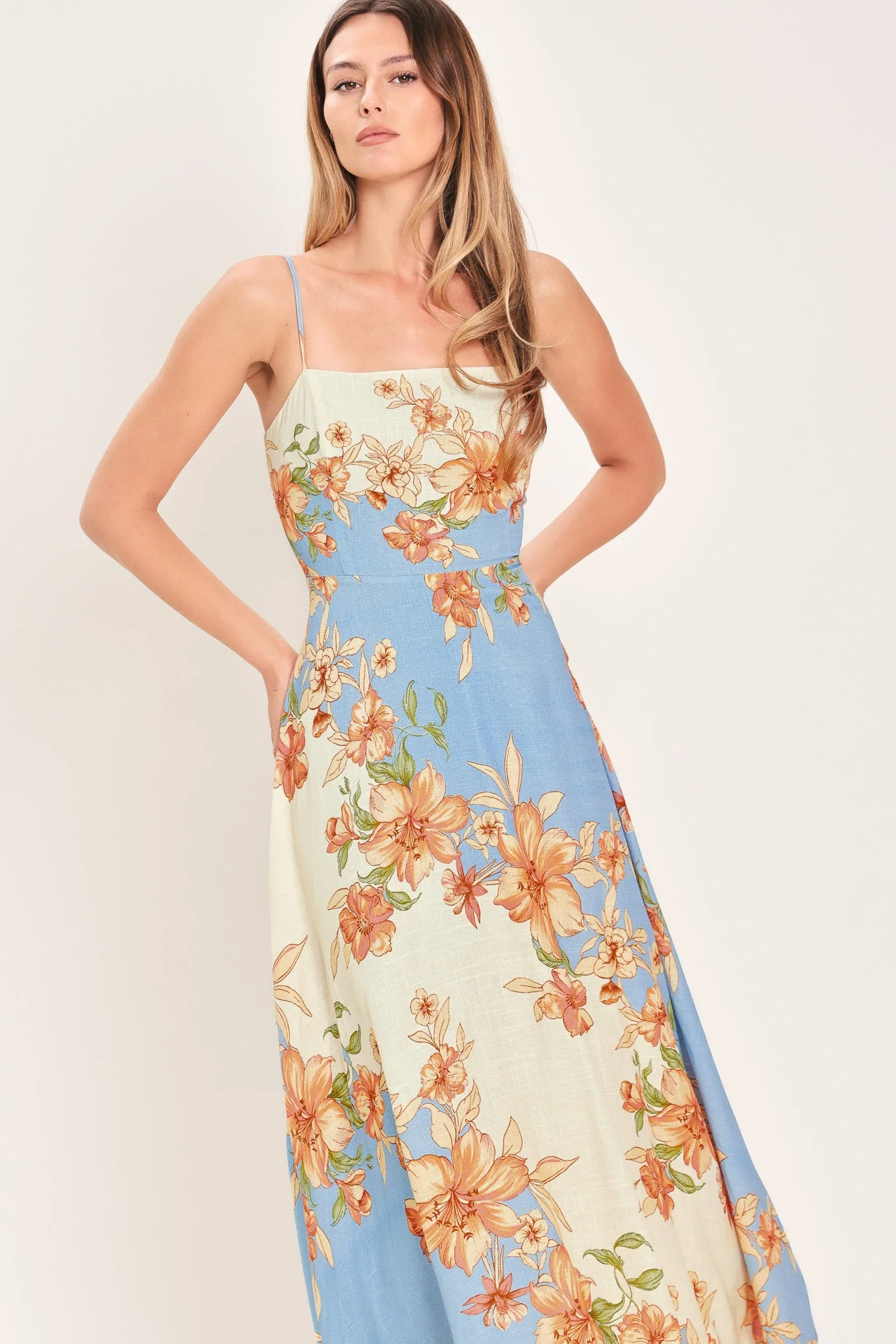 SUMMER SERENADE FLORAL MIDI DRESS - Image 2