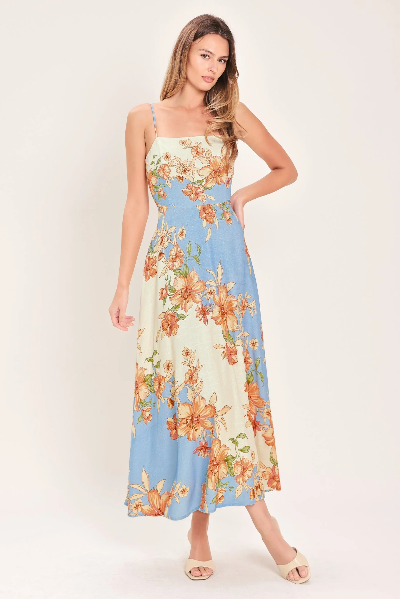 SUMMER SERENADE FLORAL MIDI DRESS - Image 3
