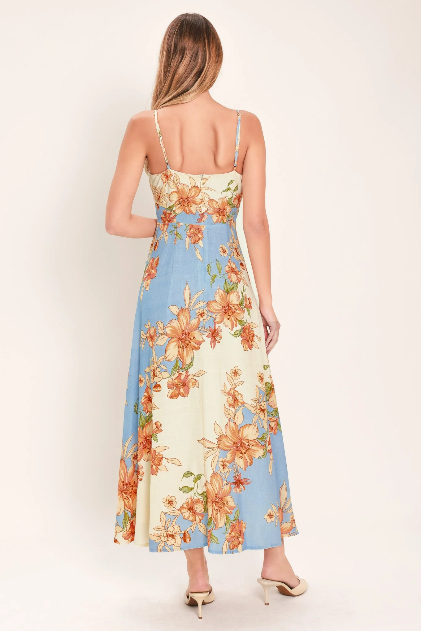 SUMMER SERENADE FLORAL MIDI DRESS - Image 6