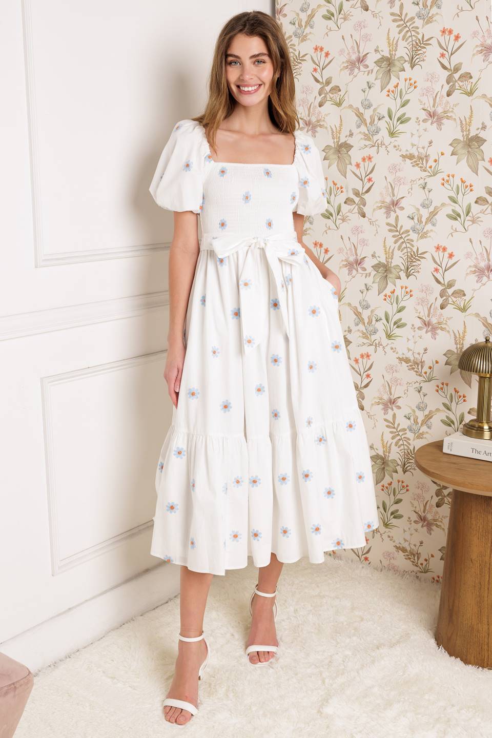 SUNNYSIDE LANE - EMBROIDERED MIDI DRESS - Image 3