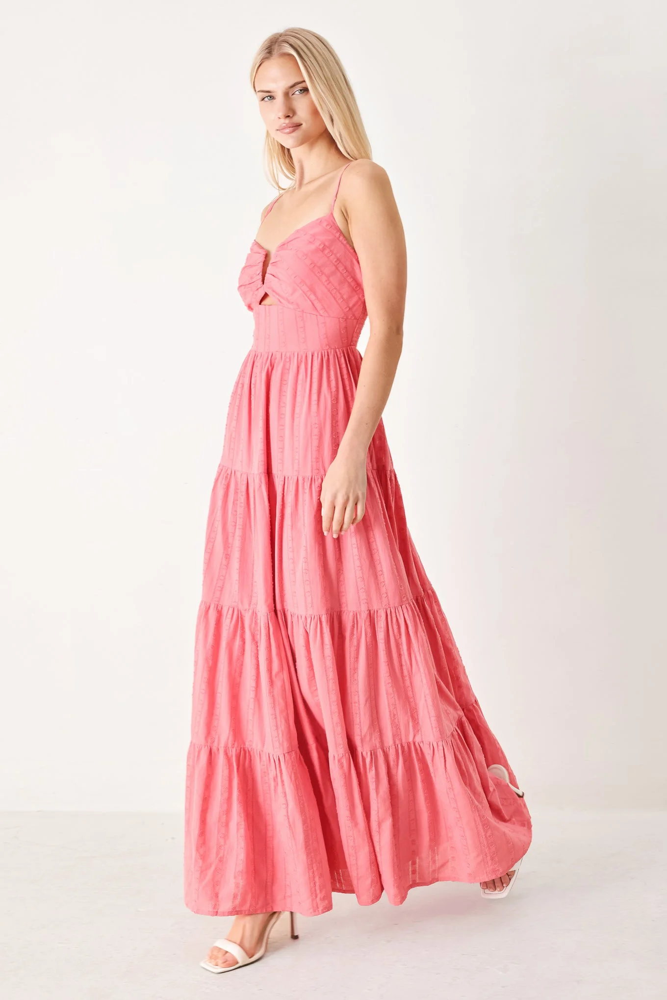 SWEET ESCAPE PINK CRANBERRY MAXI DRESS - Image 5