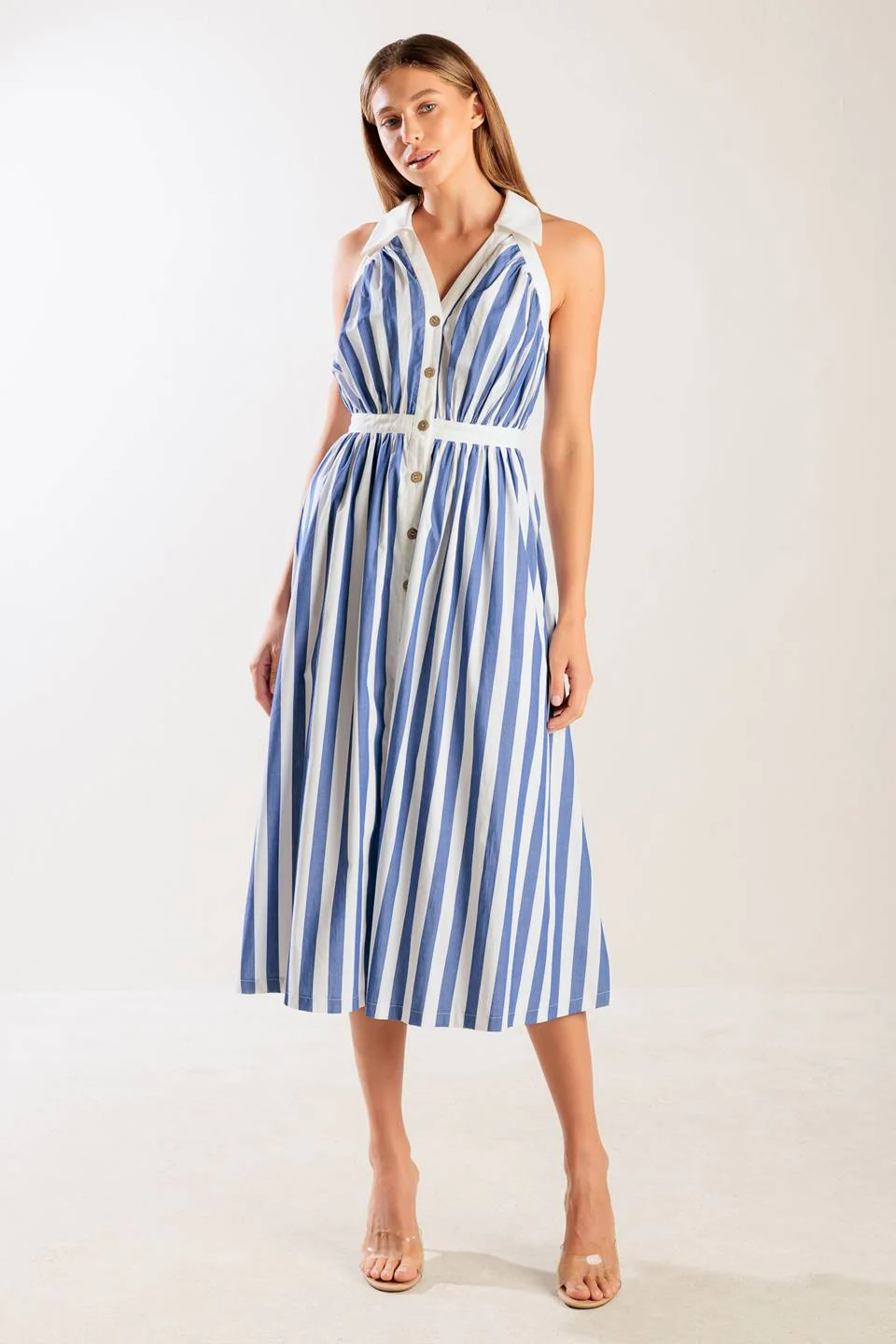 WAIT FOR IT WOVEN MIDI DRESS - FINAL SALE - Image 3