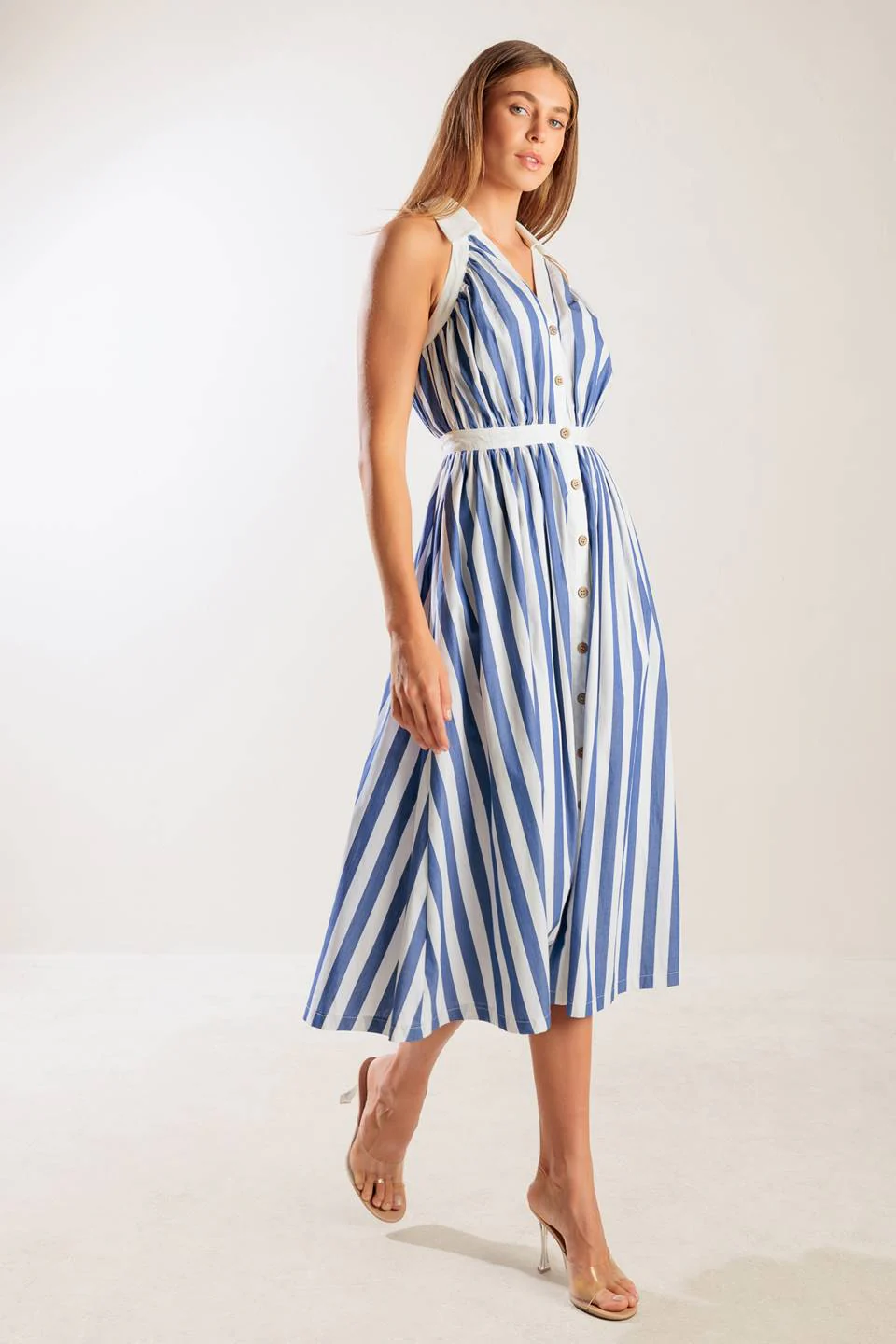 WAIT FOR IT WOVEN MIDI DRESS - FINAL SALE - Image 6